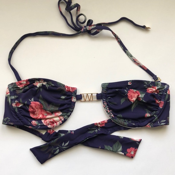 NWT Wildfox Floral underwire swim top - Picture 4 of 8